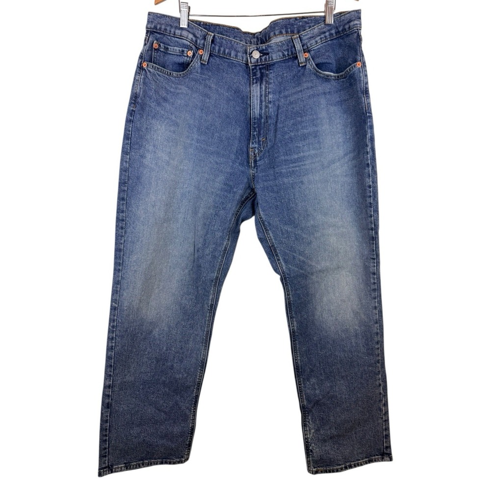 Levi's 541 Jeans‎ Men's 40x32 Blue Denim Red Tab Straight Leg Athletic Stretch
